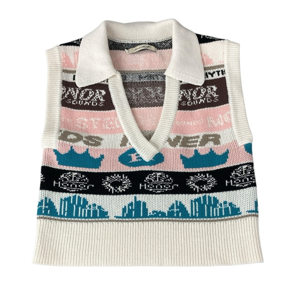 Honor the Gift Multicolor V-Neck Sweater Vest